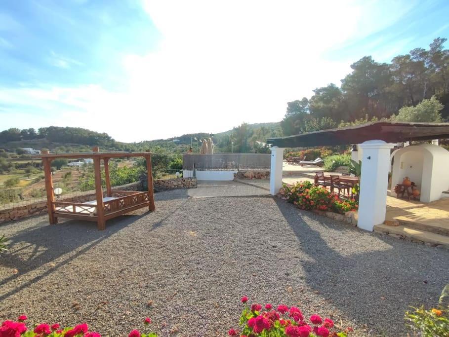 Casa Can Lluc Con Piscina, Jardin Y Vista Al Campo Sant Miquel De Balansat Exterior photo