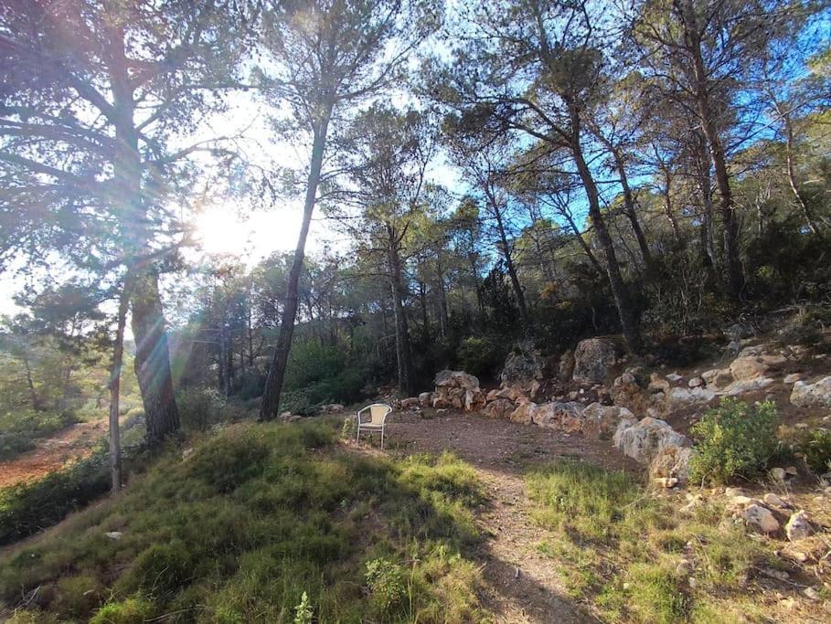 Casa Can Lluc Con Piscina, Jardin Y Vista Al Campo Sant Miquel De Balansat Exterior photo