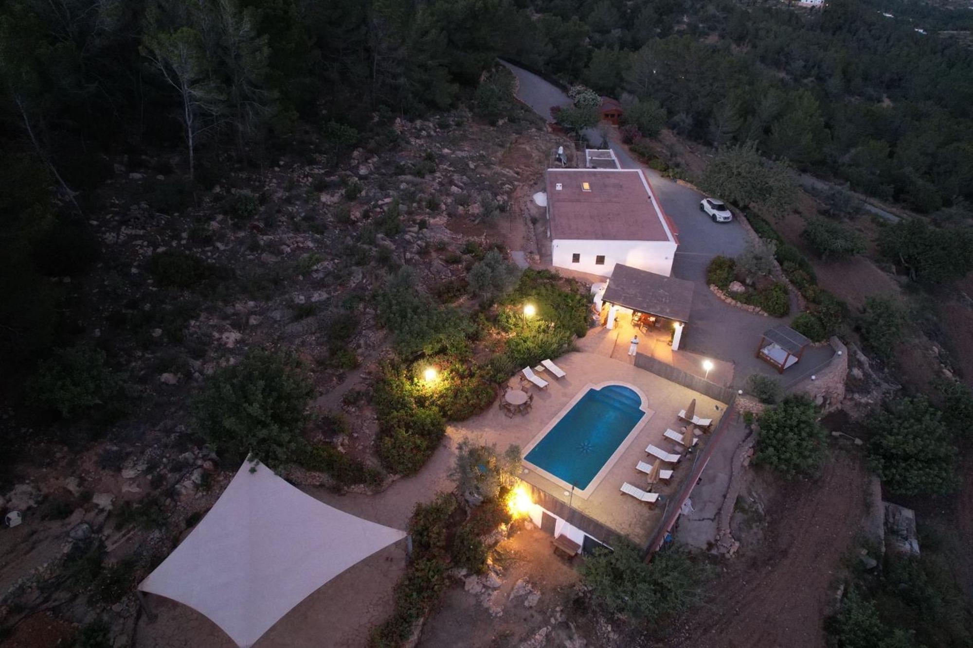 Casa Can Lluc Con Piscina, Jardin Y Vista Al Campo Sant Miquel De Balansat Exterior photo