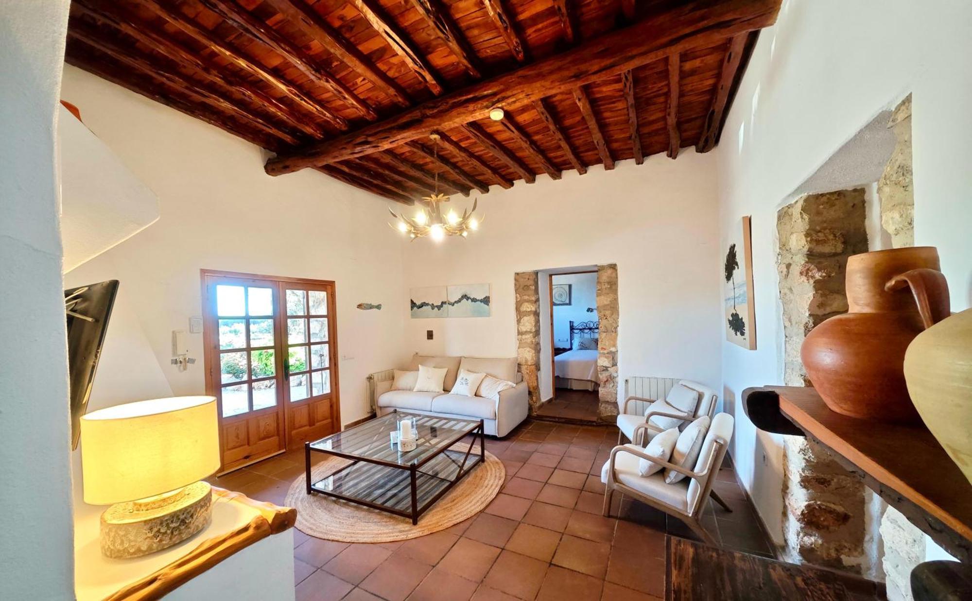 Casa Can Lluc Con Piscina, Jardin Y Vista Al Campo Sant Miquel De Balansat Exterior photo